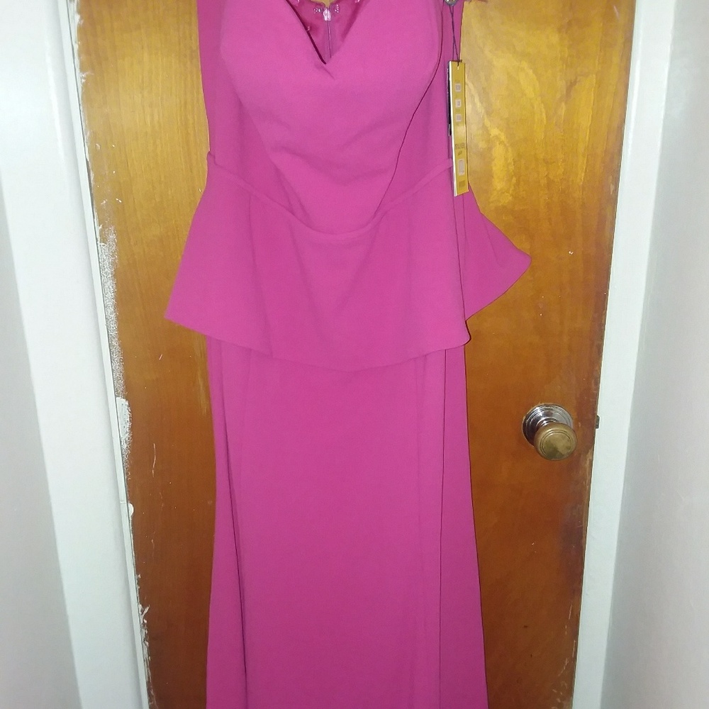 Fuchsia Pink bride maids dress